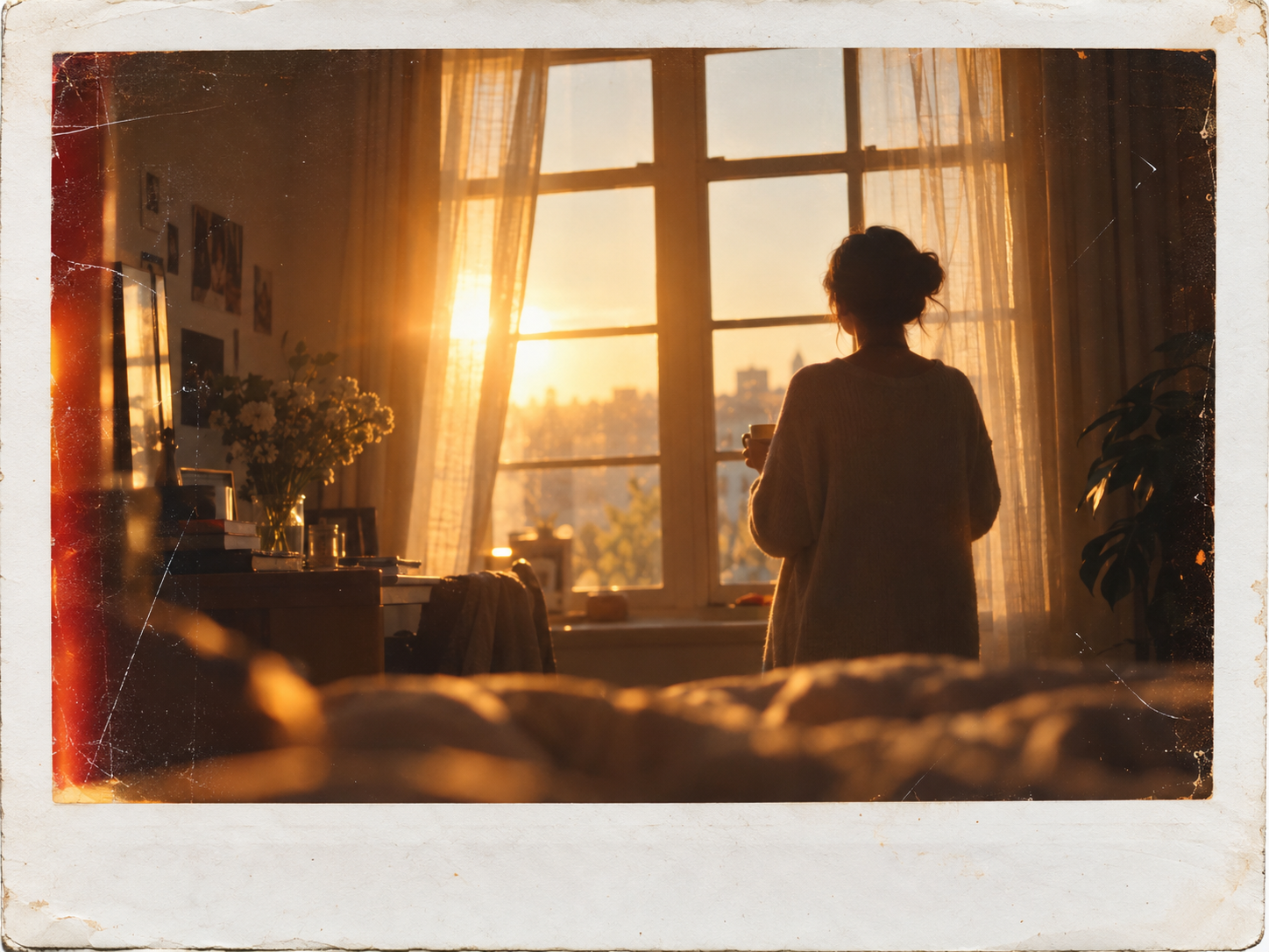 Morning light through a window